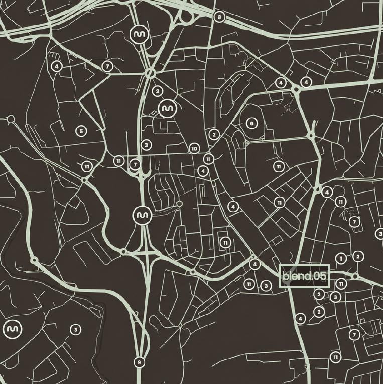 Mapa de localização do blend.05 na Maia