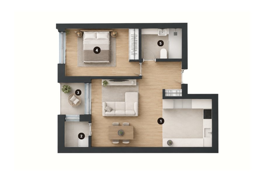Planta tipo T1, blend.05